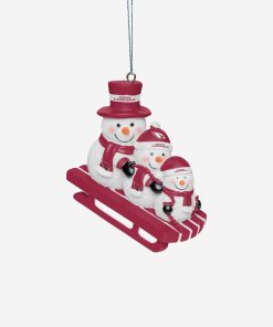 Arizona Cardinals Snowmen Sledding Ornament