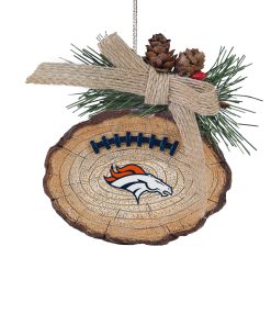 Denver Broncos Ball Stump Ornament