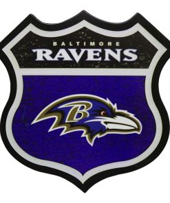 Baltimore Ravens 13 Vintage Metal Wall Sign