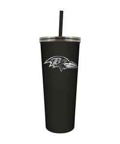Baltimore Ravens 24oz. Skinny Tumbler with Straw