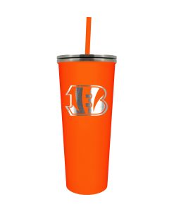 Cincinnati Bengals 24oz. Skinny Tumbler with Straw