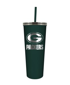 Green Bay Packers 24oz. Skinny Tumbler with Straw
