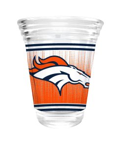 Denver Broncos 2oz. Round Party Shot Glass