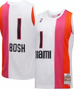 Heat Bosh Mitchell & Ness Player Jersey