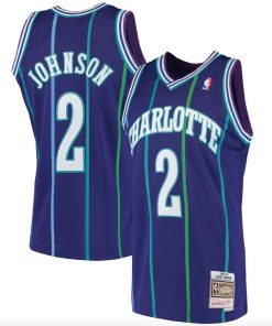 Hornets Johnson Mitchell & Ness Player Jersey