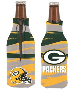 Green Bay Packers PaintBrush Bottle Coolie