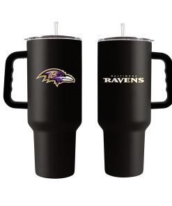 Baltimore Ravens 40oz. Powder Coat Travel Tumbler