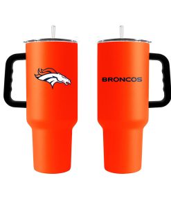 Denver Broncos 40oz. Powder Coat Travel Tumbler