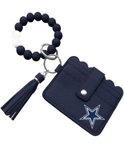 Dallas Cowboys Beaded Bracelet Wallet with Tassel