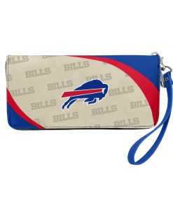Buffalo Bills Curved Zip Organizer Wallet