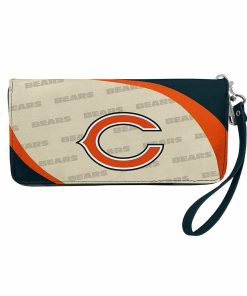 Chicago Bears Curved Zip Organizer Wallet