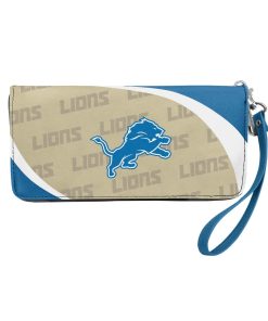 Detroit Lions Curved Zip Organizer Wallet