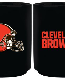 Cleveland Browns 15oz Sublimated Mug - Black