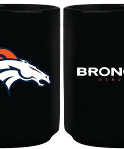 Denver Broncos 15oz Sublimated Mug - Black
