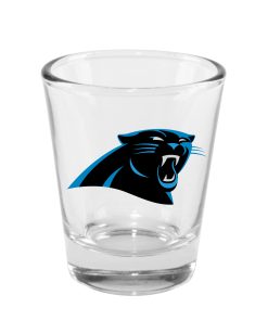 Carolina Panthers 2oz. Clear Logo Shot Glass