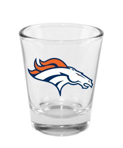 Denver Broncos 2oz. Clear Logo Shot Glass