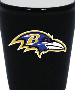 Baltimore Ravens 2oz. Matte Black/Inner Color Shot