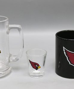 Arizona Cardinals 3pc Drinkware Giftset - Black Mug