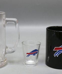 Buffalo Bills 3pc Drinkware Giftset - Black Mug