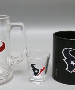 Houston Texans 3pc Drinkware Giftset - Black Mug