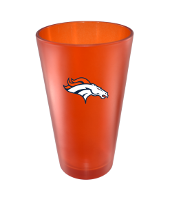Denver Broncos 16oz Team Color Frosted Pint Glass