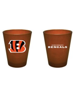 Cincinnati Bengals 2oz Team Color Frosted Shot Glass
