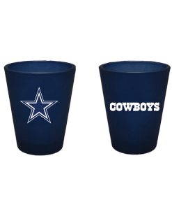 Dallas Cowboys 2oz Team Color Frosted Shot Glass