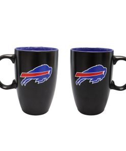 Buffalo Bills 22oz Black Latte Mug with Inner Color