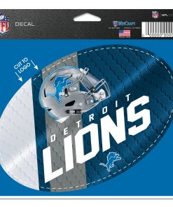 Detroit Lions 5.75 x 5.5 Oval Decal