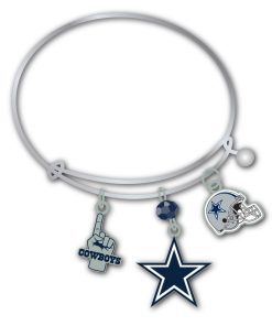 Dallas Cowboys 3 Charm Bracelet