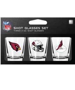 Arizona Cardinals 3pc Shot Glass Set