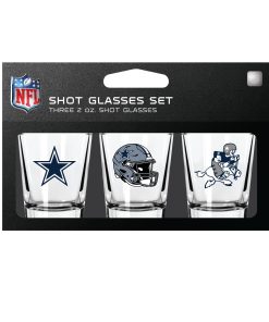 Dallas Cowboys 3pc Shot Glass Set