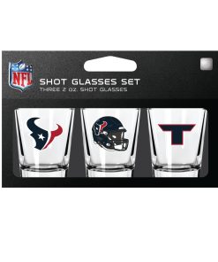 Houston Texans 3pc Shot Glass Set