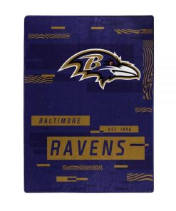 Baltimore Ravens 60 x 80 Digitize Royal Plush Blanket