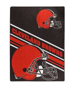 Cleveland Browns 60 x 80 Slant Royal Plush Blanket