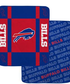 Buffalo Bills 60 x 70 Reverse Block Ultra Lux Throw Blanket