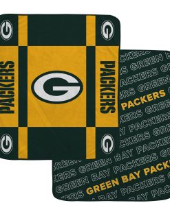 Green Bay Packers 60 x 70 Reverse Block Ultra Lux Throw Blanket