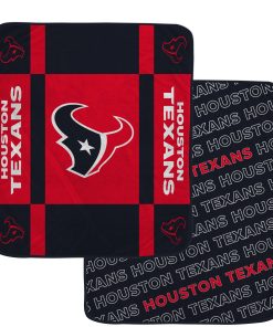 Houston Texans 60 x 70 Reverse Block Ultra Lux Throw Blanket