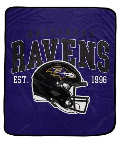 Baltimore Ravens 50 x 60 Vintage Arch Block Blanket