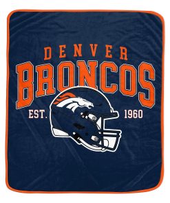 Denver Broncos 50 x 60 Vintage Arch Block Blanket