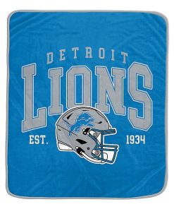 Detroit Lions 50 x 60 Vintage Arch Block Blanket