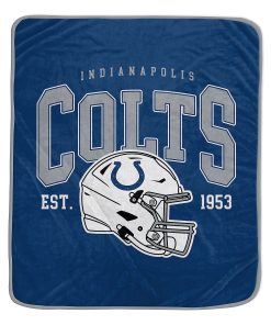 Indianapolis Colts 50 x 60 Vintage Arch Block Blanket
