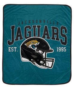 Jacksonville Jaguars 50 x 60 Vintage Arch Block Blanket