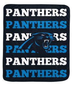 Carolina Panthers 60 x 70 Repeat Refresh Premium Plush Throw Blanket