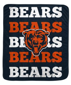 Chicago Bears 60 x 70 Repeat Refresh Premium Plush Throw Blanket