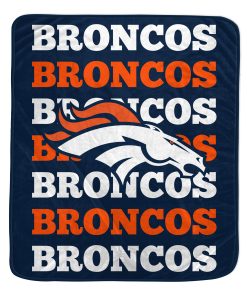 Denver Broncos 60 x 70 Repeat Refresh Premium Plush Throw Blanket