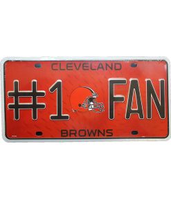 Cleveland Browns #1 Fan License Plate