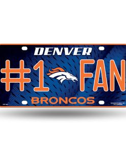 Denver Broncos #1 Fan License Plate
