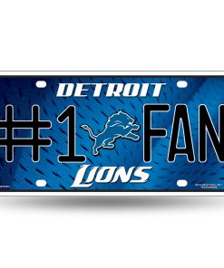 Detroit Lions #1 Fan License Plate
