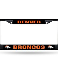 Denver Broncos Chrome License Frame BLK